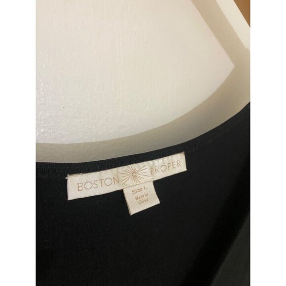 Boston Proper Women's Black Classic Sleeveless Maxi Dress - Large - Picture 2 of 12